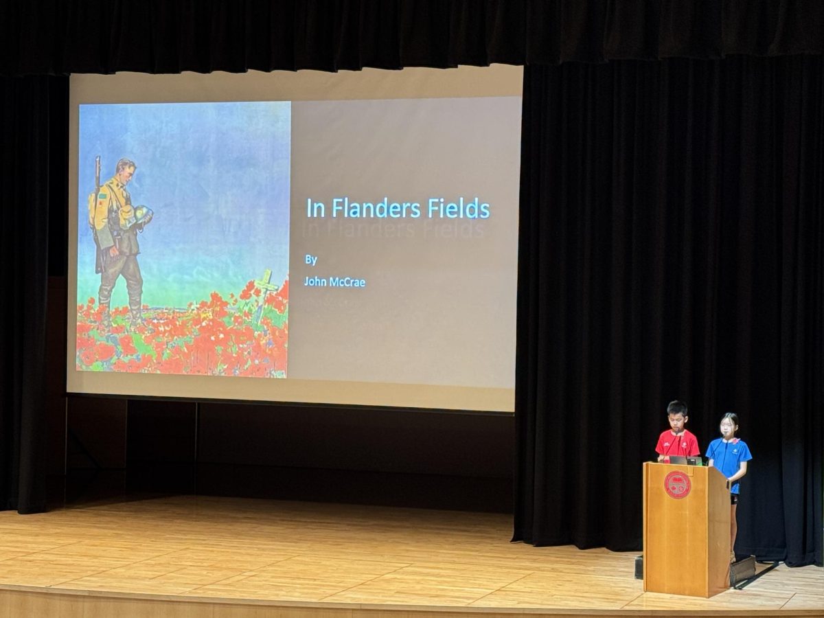 CDNIS Lower School's Remembrance Day Assembly